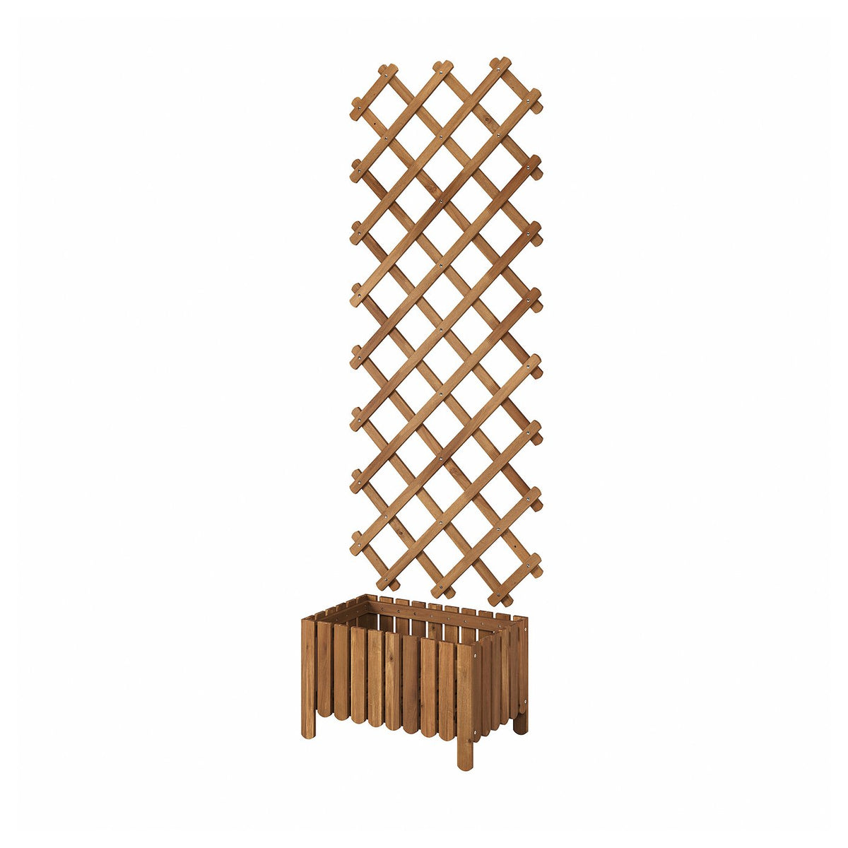 Flower box w trellis, outdoor