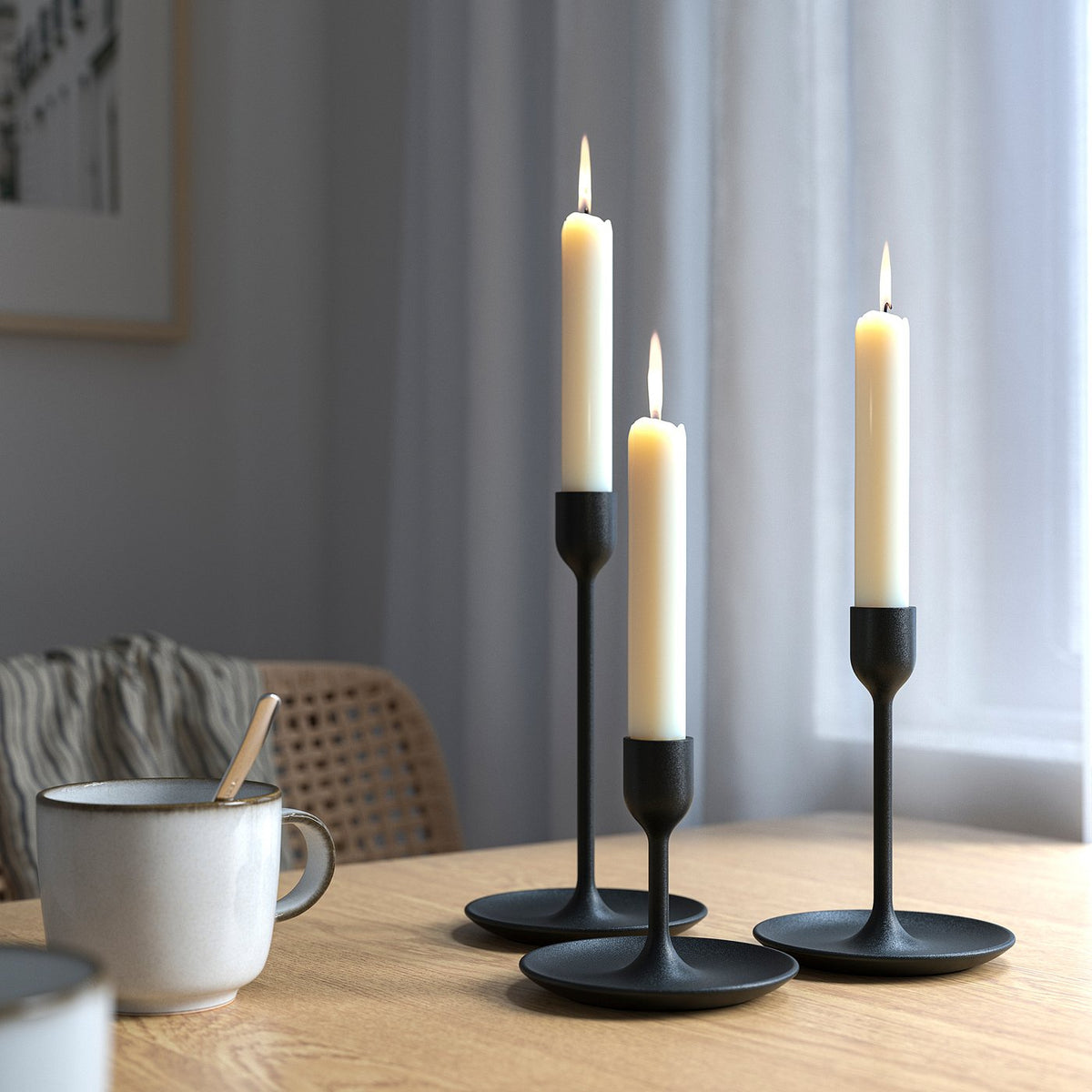 Candlestick, set of 3