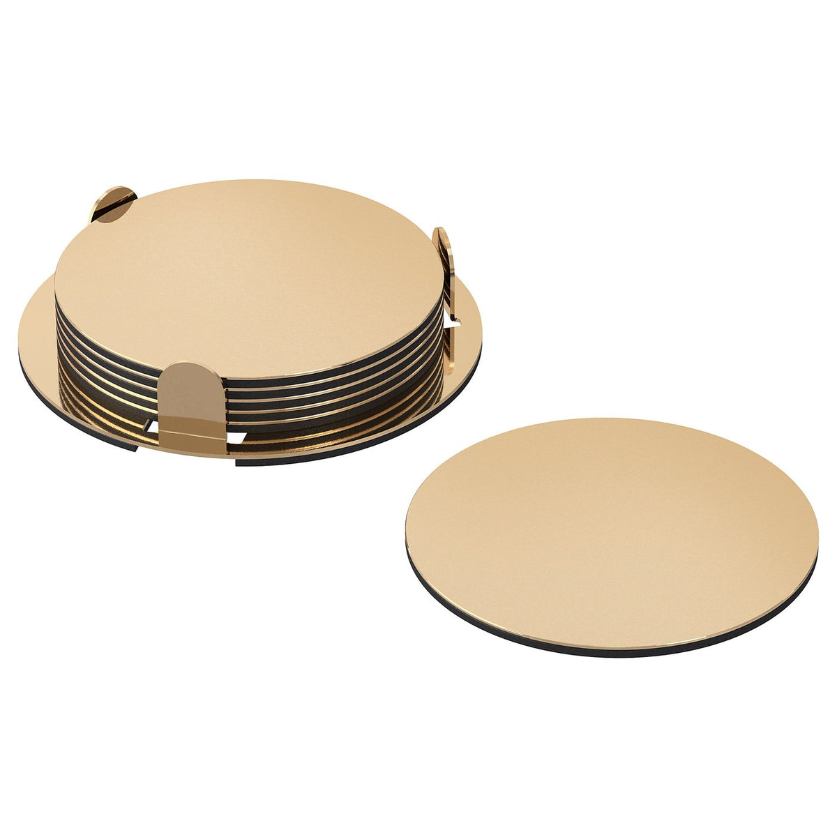 Coasters with holder