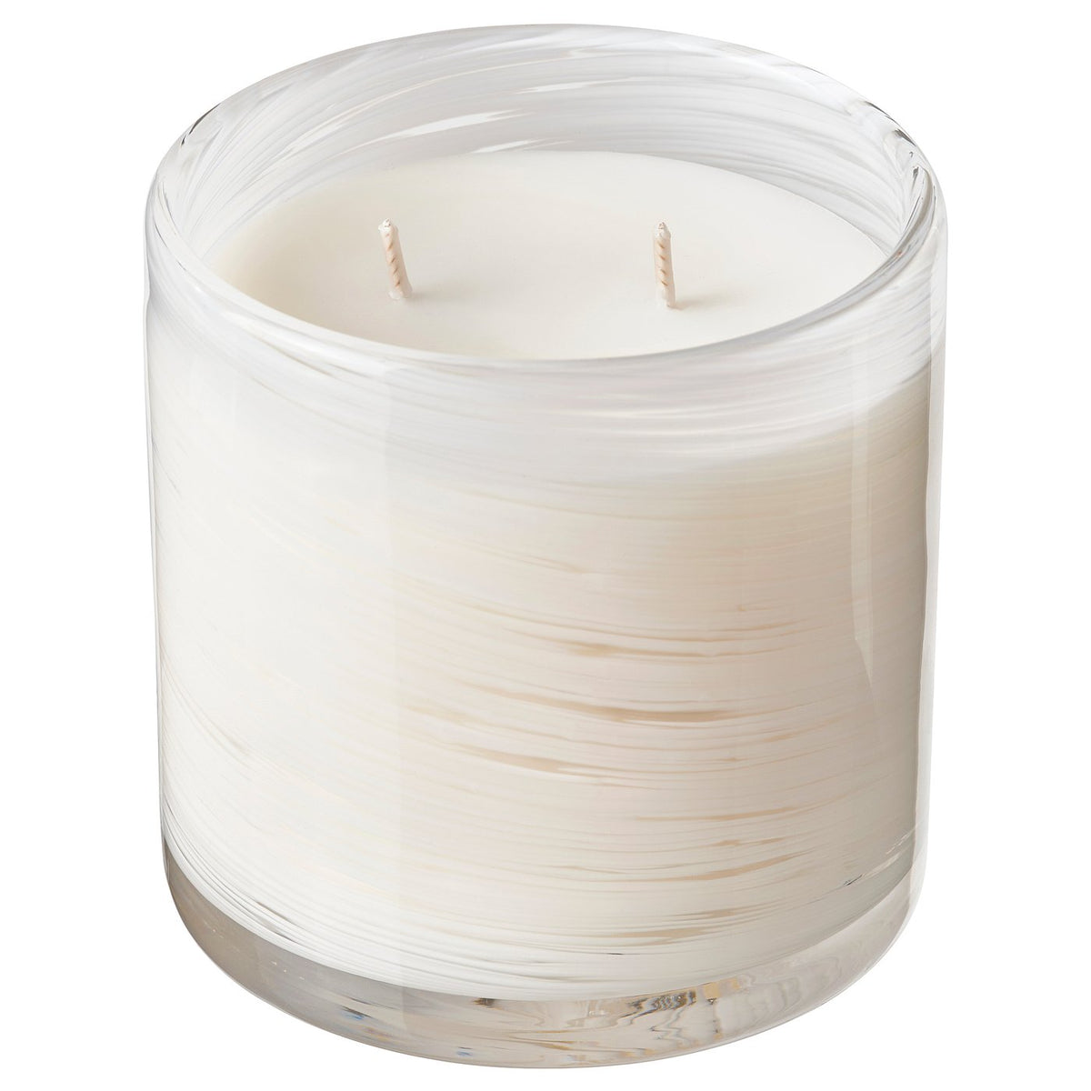 Scented candle in glass, 2 wicks