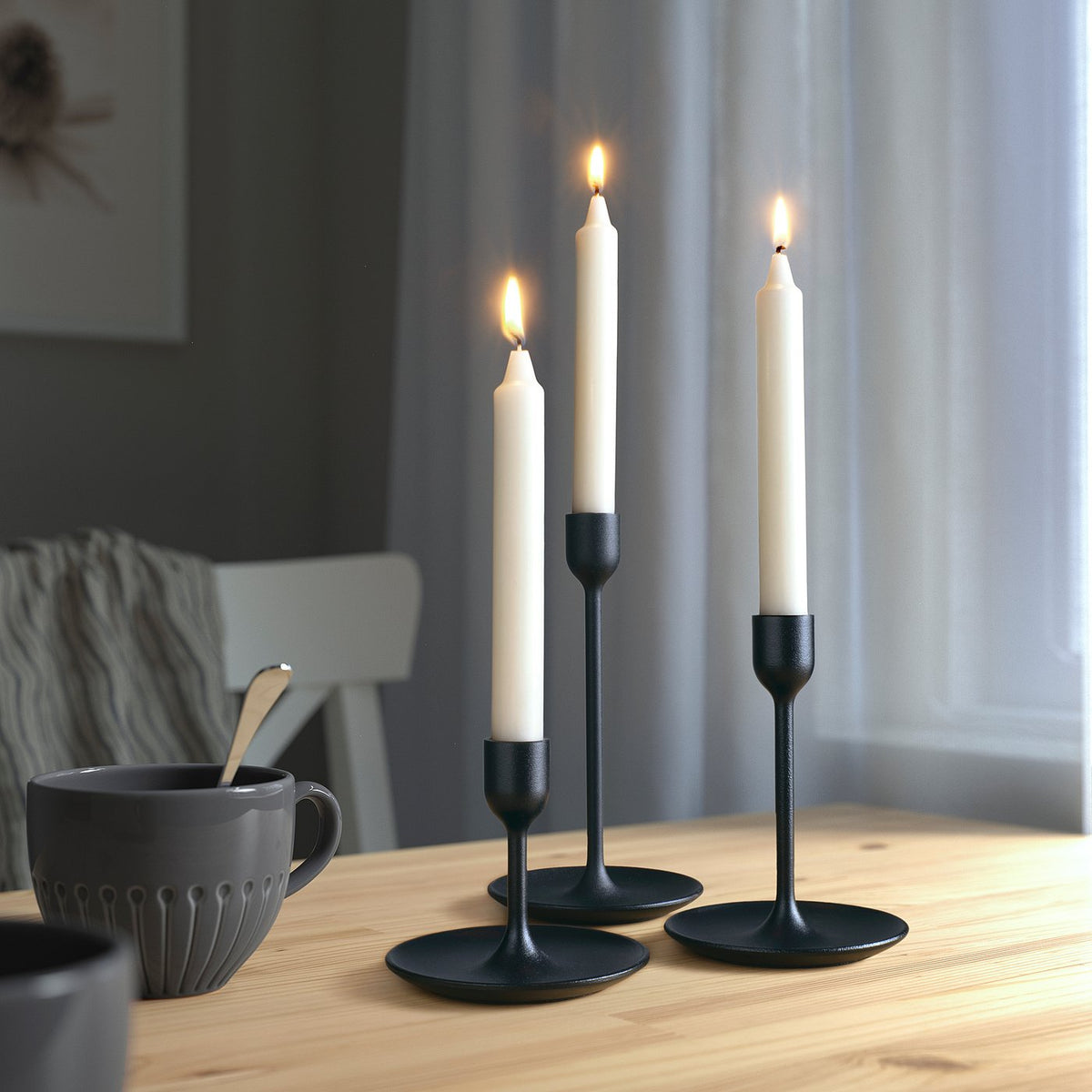 Unscented household candle
