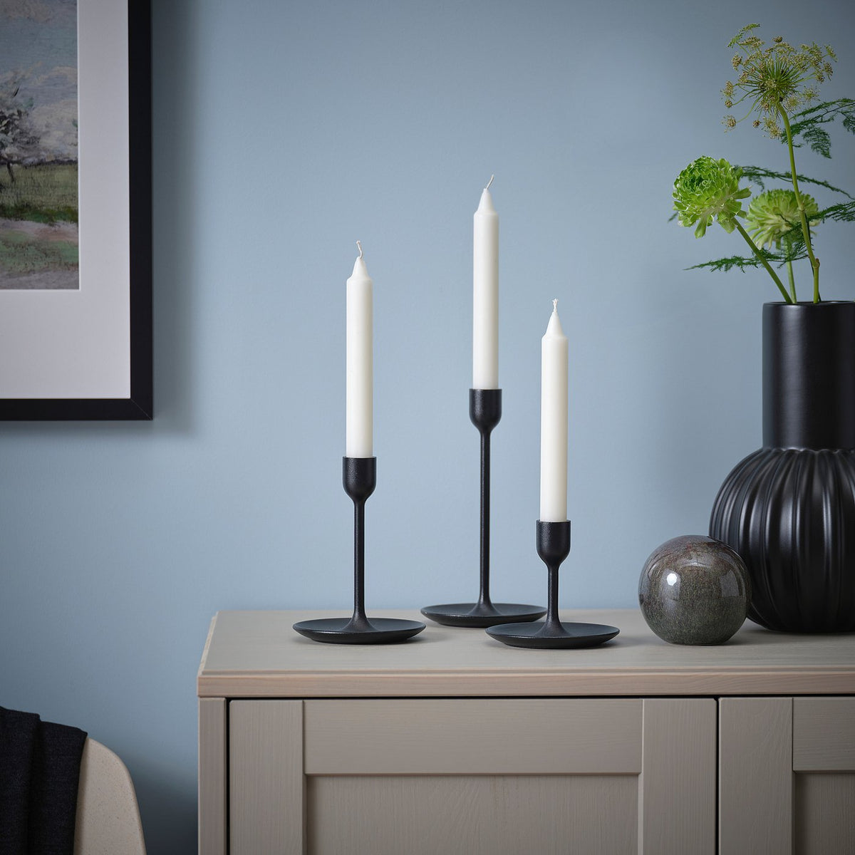 Unscented household candle