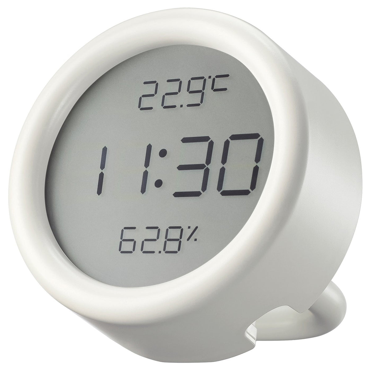 Clock with hygro-/thermometer