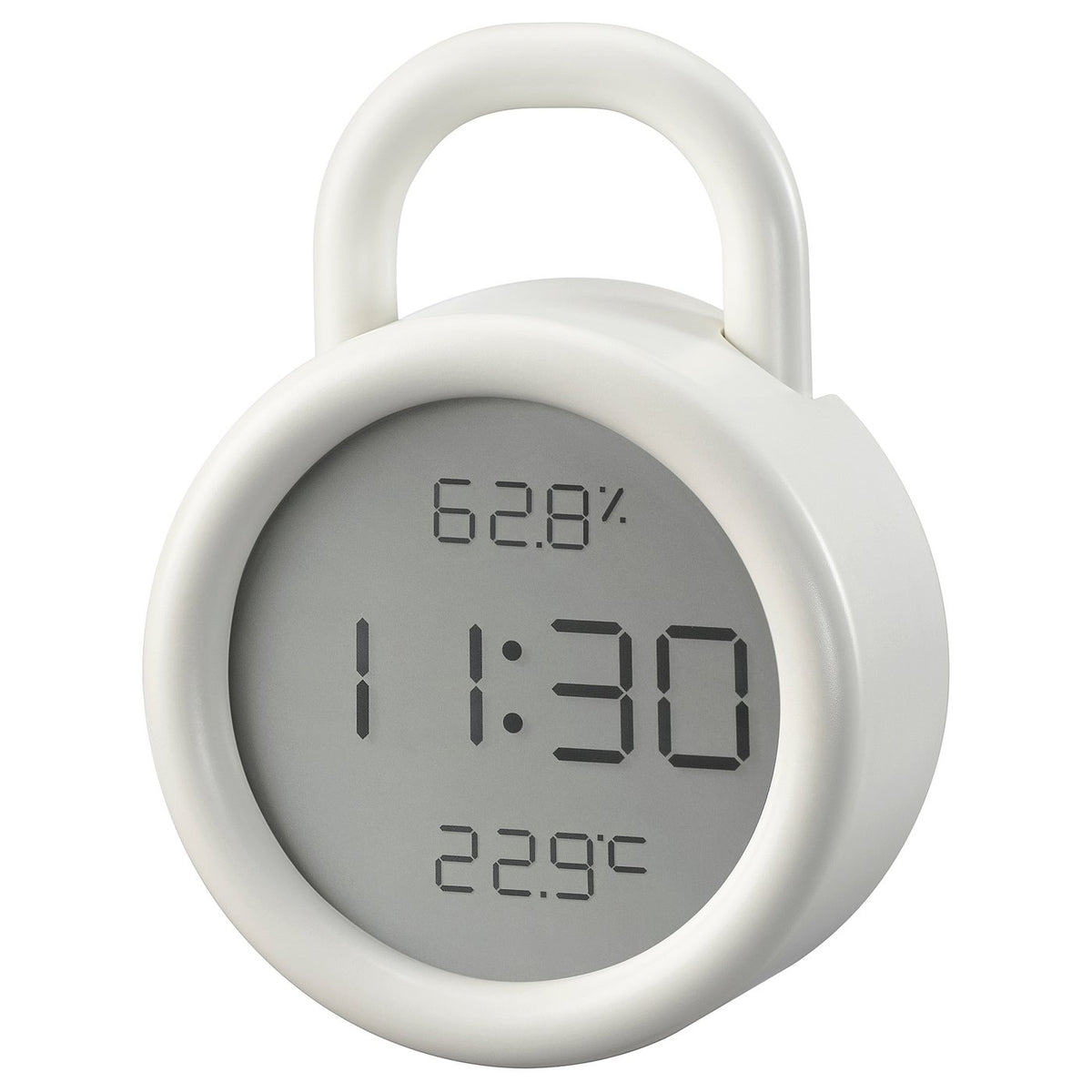 Clock with hygro-/thermometer