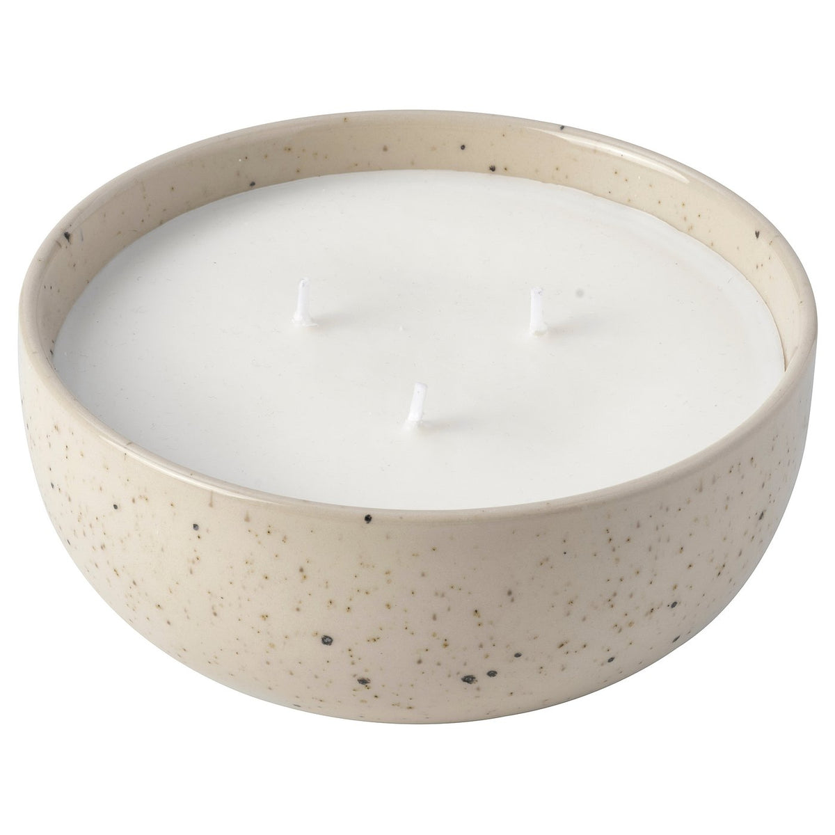 Scented candle/ceramic jar, 3 wicks