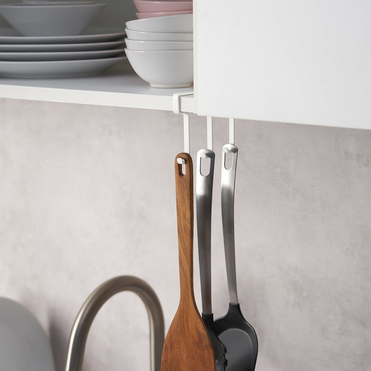 Clip-on hook rack