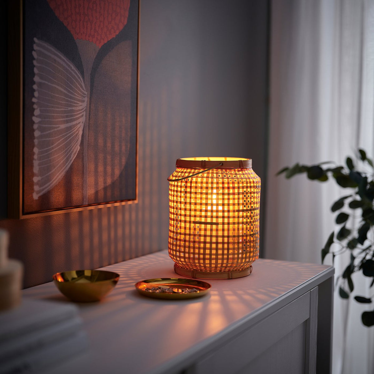 Lantern for pillar candle
