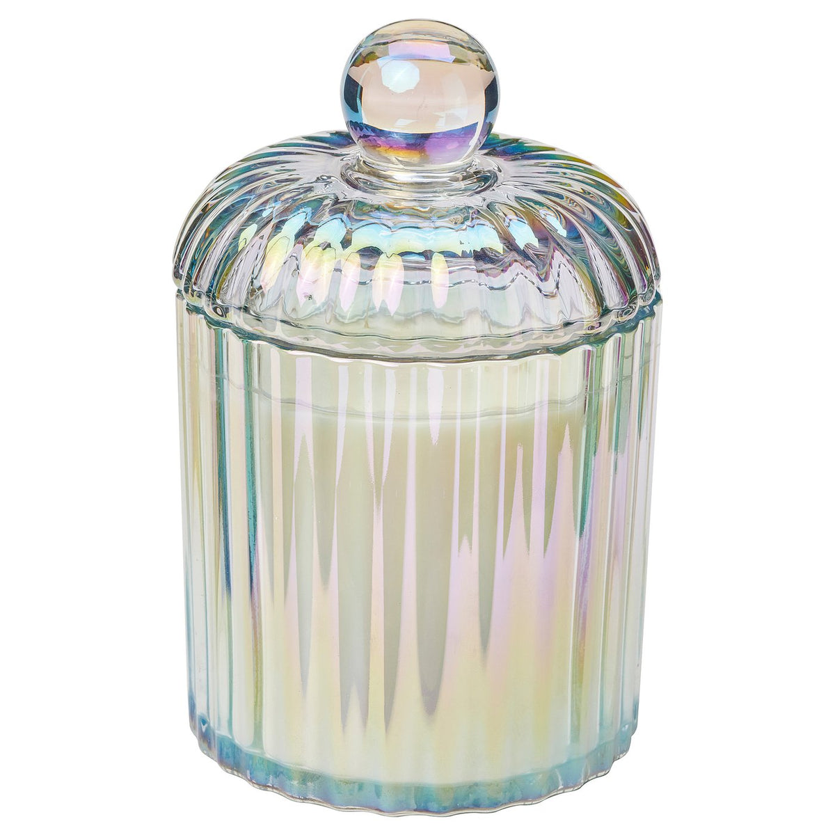 Scented candle/glass w lid/2 wicks