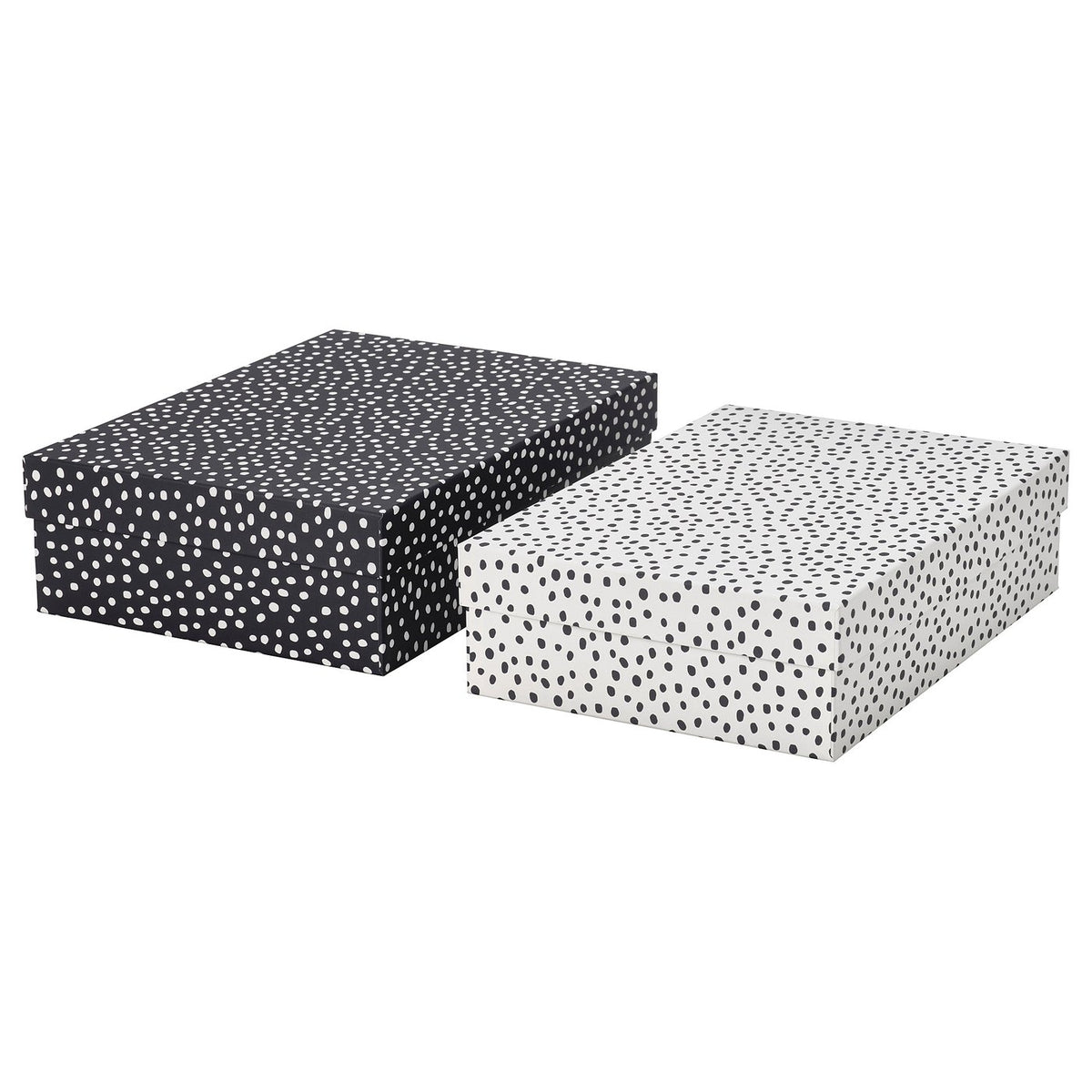 Storage box with lid, set of 2