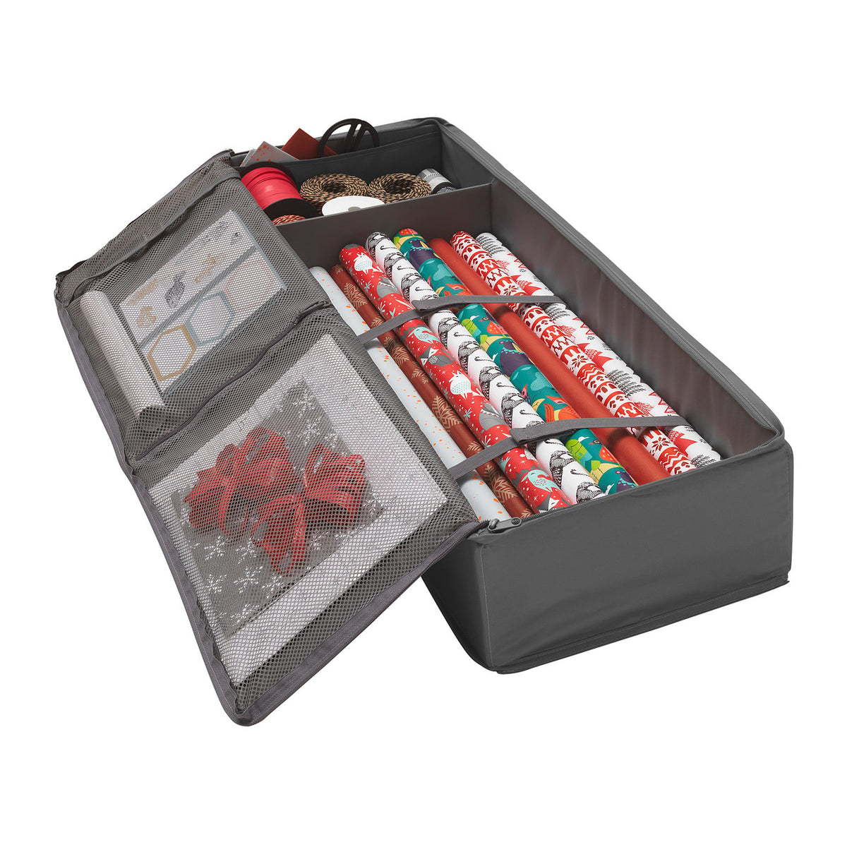Storage case for wrapping paper