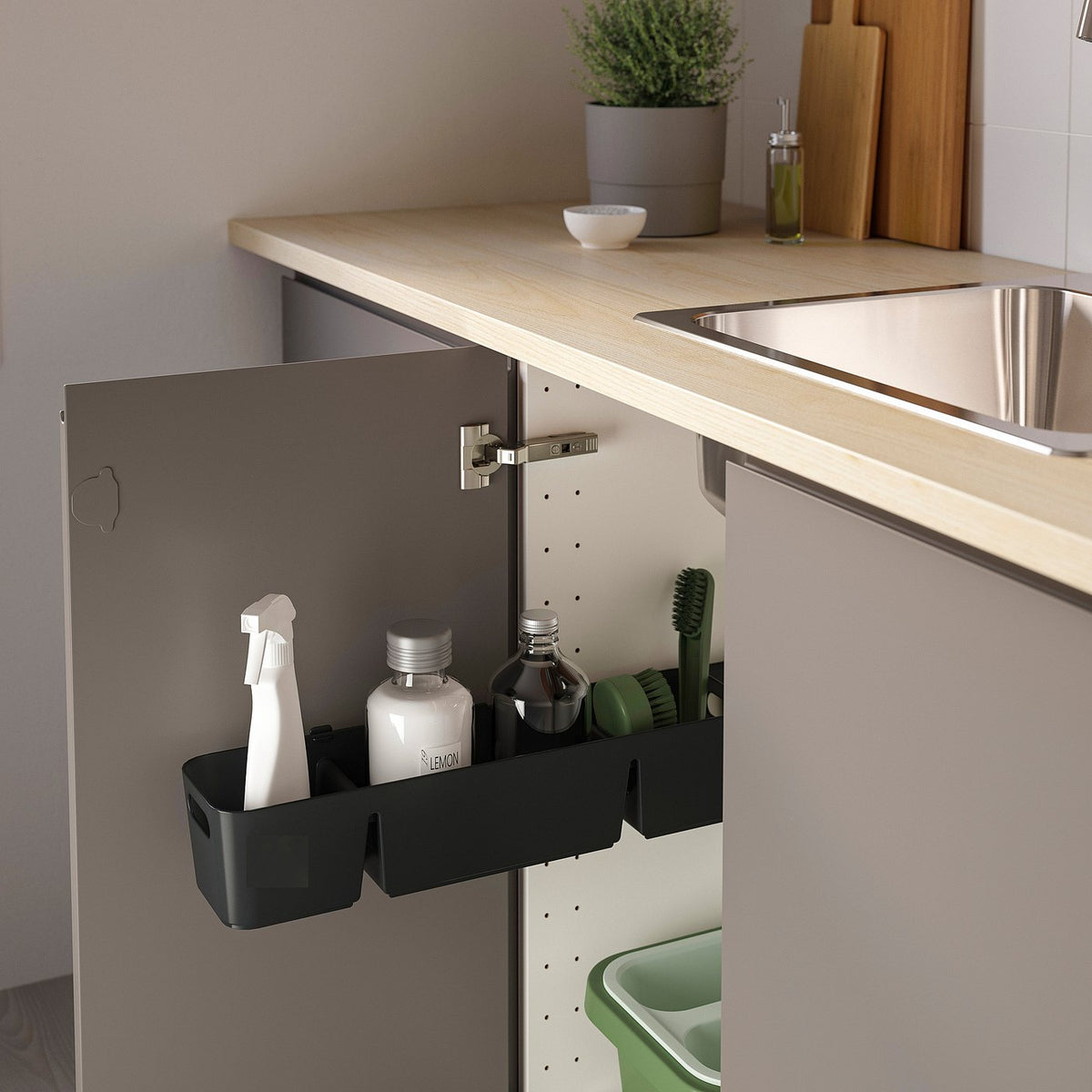 Box with slider