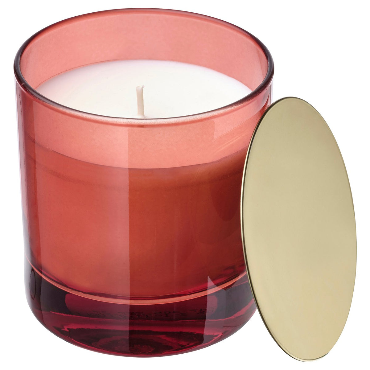 Scented candle in glass with lid